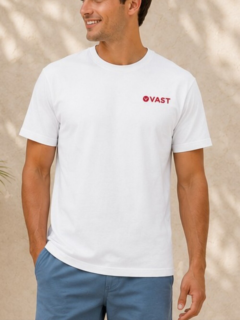 VAST Men's Graphic Surf Lifestyle T-Shirt – White Size M NWT